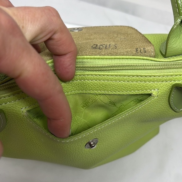 Longchamp Pebbled Leather Small Le Pliage Top Handle Zip Bag - Picture 10 of 13